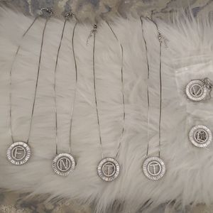 Lot of 6 Initial Necklaces